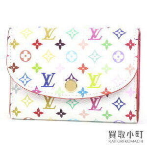Louis Vuitton LV TM Wallet Rosalie Multicolor Blanc White Takashi Murakami